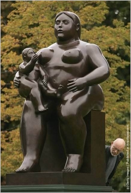 Фернандо Ботеро скульптуры в стиле фигуративизм