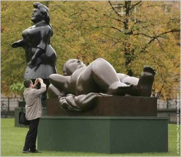 Фернандо Ботеро скульптуры в стиле фигуративизм