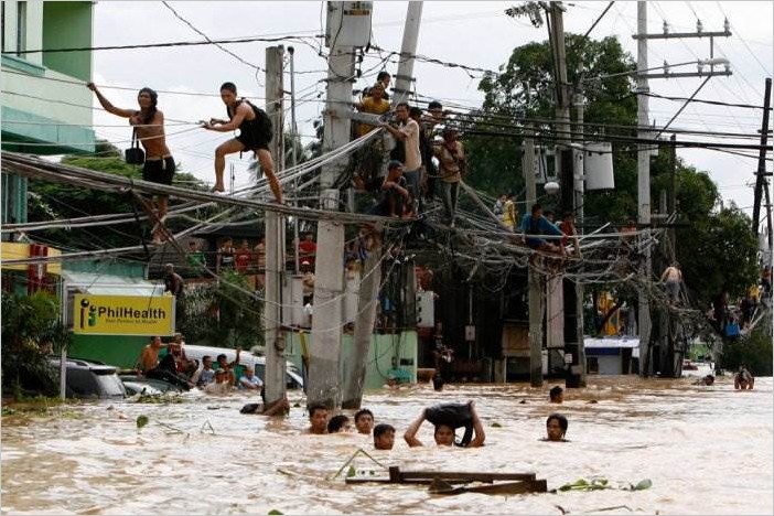 Тайфун Кетсана на Филиппинах фото