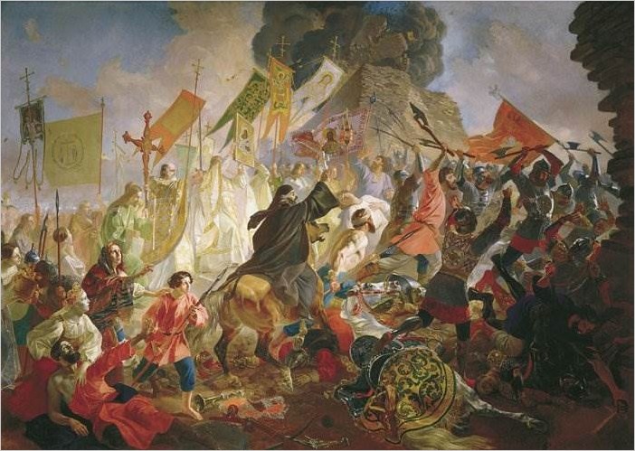 Осада Пскова польским королём Стефаном Баторием в 1581 году — Брюллов