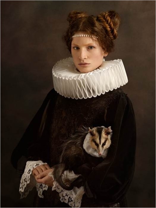 Фотограф Саша Гольдбергер — портреты девушек в стиле фламандских художников