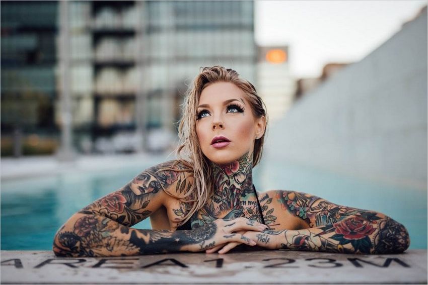 Красивые девушки с татуировками фото